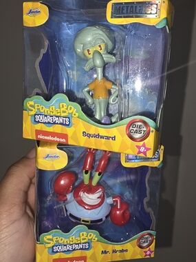 ☆MetalFigs SpongeBob SquarePants Squidward + Mr Krabs - Green☆